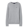 Crew Clothing Oarsman Organic Cable Crew Sweater Grey