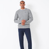 Crew Clothing Oarsman Organic Cable Crew Sweater Grey