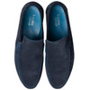 Navy Suede Loake Mens Nicholson Moccasin Shoes Top