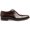 Dark Brown Loake Mens Sharp Shoes Side