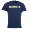 New Navy Barbour Mens Logo Tee