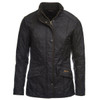Black Barbour Womens Cavalry Polarquilt Jacket