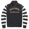 Jet Black/Bone Triumph Mens Highly Zip Neck