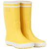 Yellow/White Aigle Childrens Lolly Pop Wellington Boots
