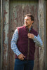 Merlot Hoggs Of Fife Mens Stenton Fleece Gilet lifestyle