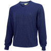 Navy Hoggs Of Fife Mens Stirling V-Neck Sweater
