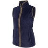 Navy Hoggs Of Fife Womens Stenton Fleece Gilet