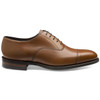 Brown Burnished Leather Loake Mens Aldwych Dainite Sole Shoes Side
