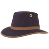 Tilley TWC7 Outback Waxed Cotton Hat In Navy