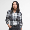 Charcoal Tartan Barbour Womens Bredon Shirt Front