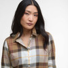 Light Muted Tartan Barbour Womens Bredon Shirt Collar