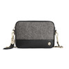 Herringbone Black Leather Fairfax & Favor Womens Finsbury Cross Body Bag