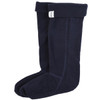 Navy Barbour Mens Fleece Wellington Sock
