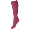 Dusty Pink House Of Cheviot Womens Rannoch Socks