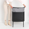 Matt Black Brabantia Bo Laundry Bin 60 Litre Lifestyle Interior