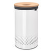White Brabantia Laundry Bin Cork Lid 60 Litre