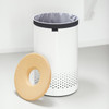 White Brabantia Laundry Bin Cork Lid 60 Litre Lifestyle