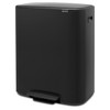 Matt Black Brabantia Bo Pedal Bin 60 Litre