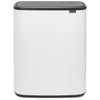 White Brabantia Bo Touch Bin 60 Litre