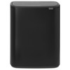 Matt Black Brabantia Bo Touch Bin 60 Litre