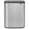 Matt Steel Brabantia Bo Touch Bin 60 Litre