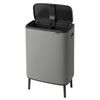 Platinum Brabantia Bo Touch Bin Hi 2x30 Litre