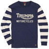Indigo/Bone Triumph Mens Ignition Coil Long Sleeve Tee Indigo/Bone Triumph Mens Ignition Coil Long Sleeve Tee