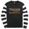 Black/Bone Triumph Mens Ignition Coil Long Sleeve Tee