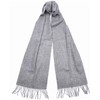 Light Grey Marl Barbour Unisex Plain Lambswool Scarf