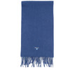 True Navy Barbour Unisex Plain Lambswool Scarf