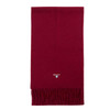Biking Red Barbour Unisex Plain Lambswool Scarf