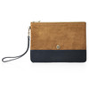 Tan/Navy Fairfax & Favor Womens Highbury Clutch Bag