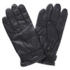 Black Barbour Mens Burnished Leather Gloves