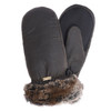Barbour Womens Wax With Fur Trim Mittens