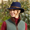 Blue Alan Paine Womens Richmond Felt Hat Lifestyle