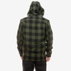 Olive/Black Swanndri Mens Hudson Wool Hoody Back
