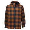 Shadow/Rusty Check Swanndri Mens Hudson Wool Hoody