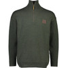 Olive Swanndri Mens Mariner Zip Neck Sweater