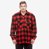 Red/Black Swanndri Mens Ranger Quarter Zip Bushshirt Model