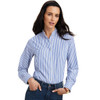 Blue/White Stripe Ariat Womens Clarion Blouse