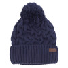 Navy Barbour Mens Gainford Cable Beanie
