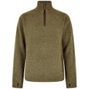 Dusky Green Dubarry Mens Feeney Zip Neck Sweater