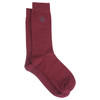 Red Albert and Maurice Mens Logo Embroidered Socks