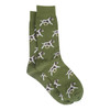 Green Albert and Maurice Mens Dog Socks