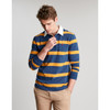 Blue Yellow Stripe Joules Mens Onside Rugby Shirt