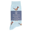 Light Blue Albert and Maurice Mens Pheasant Socks In Pack