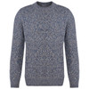 Blue Mix Barbour Mens Atley Crew Sweater