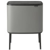 Platinum Brabantia Bo Touch Bin 11+23 Litre
