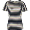 Navy Stripe Barbour Womens Short Sleeve Bradley Top