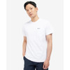 White Barbour Mens Langdon Pocket Tee On Model